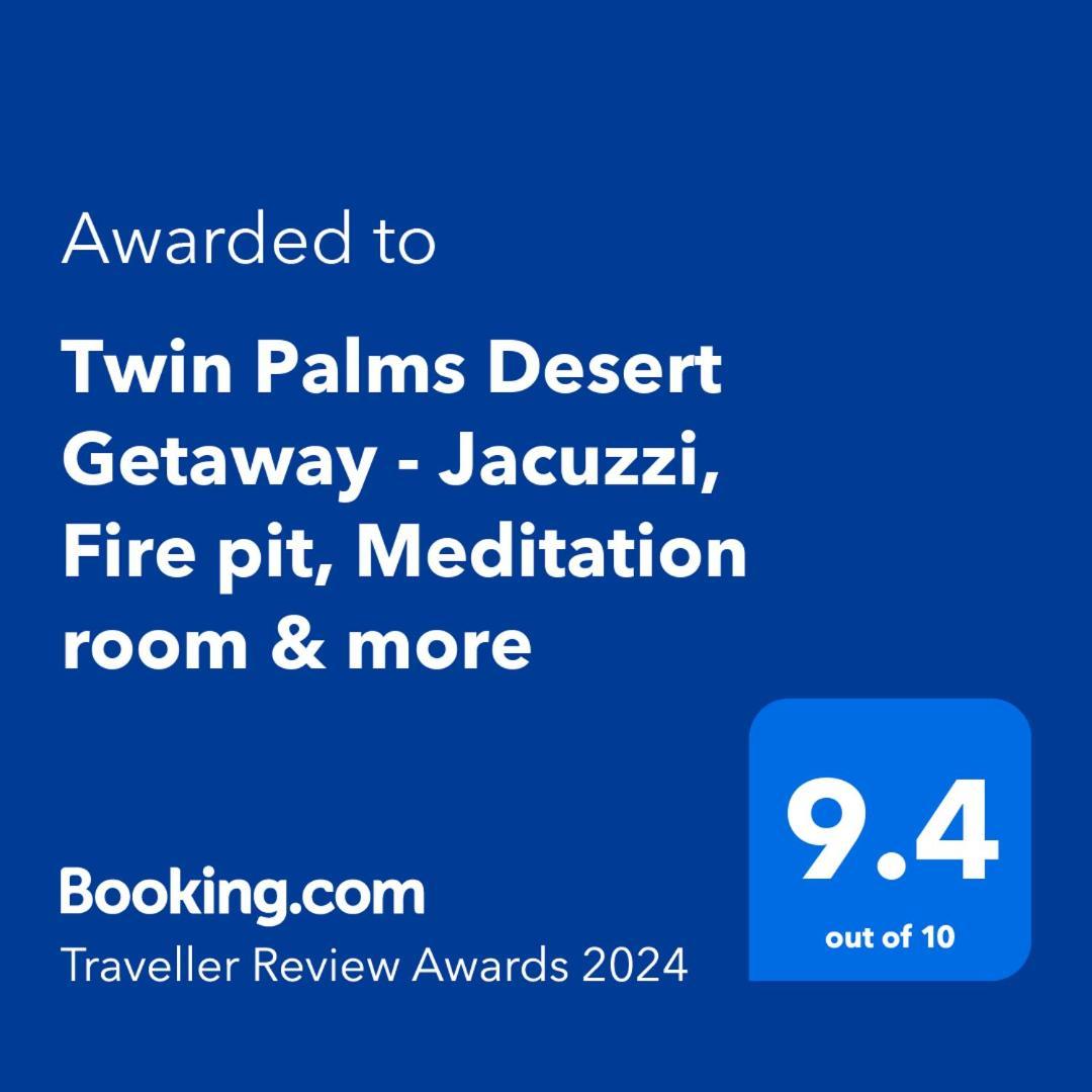 Twin Palms Desert Getaway - Jacuzzi, Fire Pit, Meditation Room & More Joshua Tree Luaran gambar