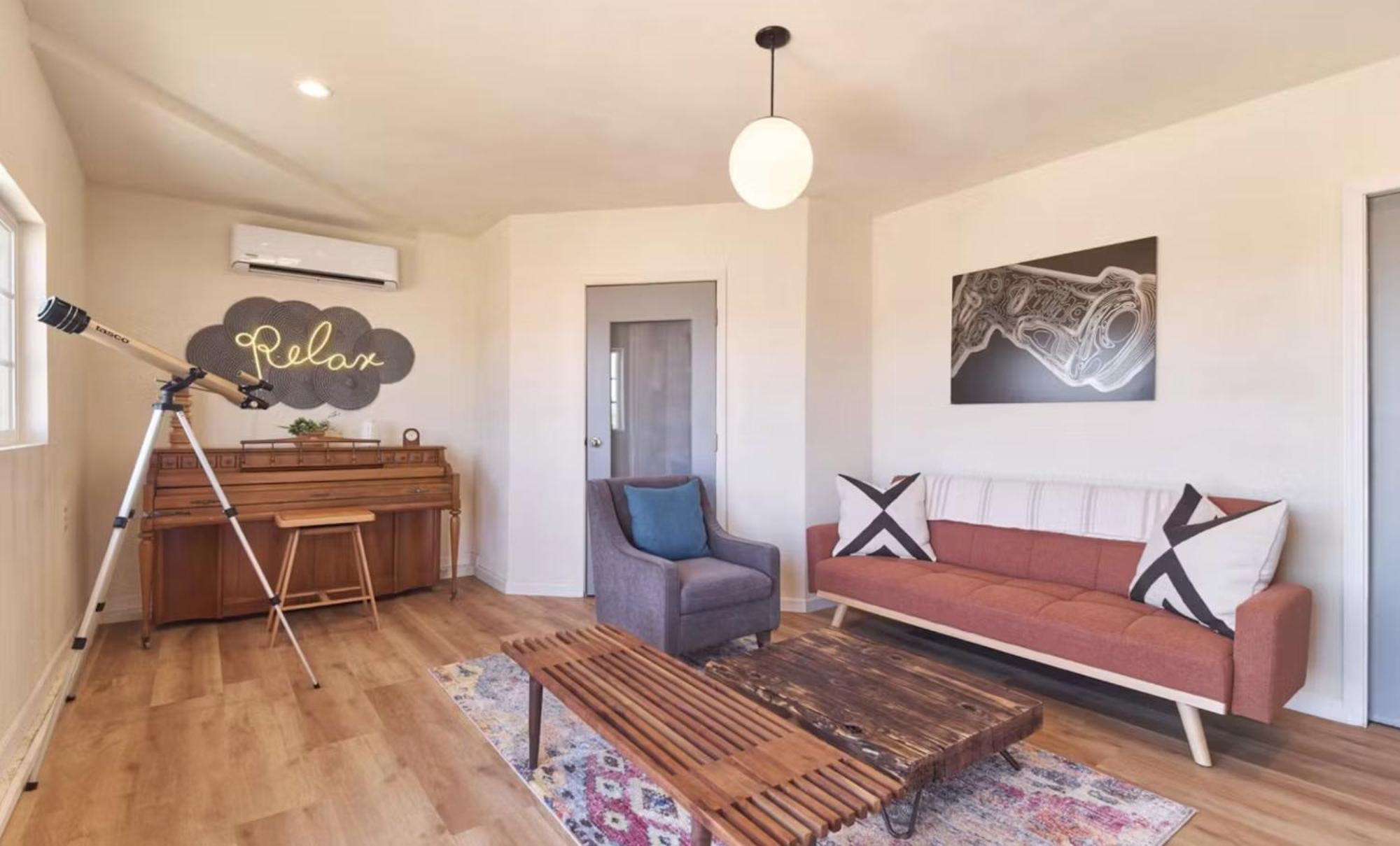 Twin Palms Desert Getaway - Jacuzzi, Fire Pit, Meditation Room & More Joshua Tree Luaran gambar