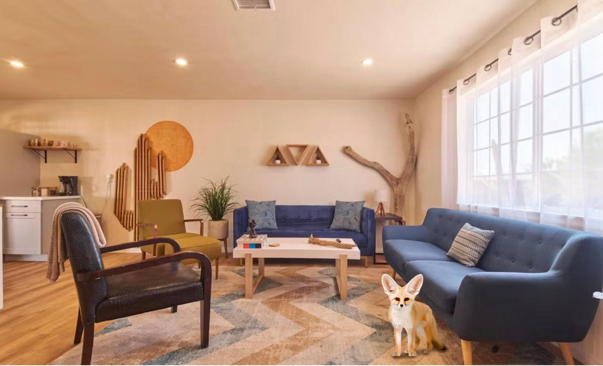 Twin Palms Desert Getaway - Jacuzzi, Fire Pit, Meditation Room & More Joshua Tree Luaran gambar